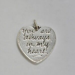 James avery silver "You Are Always in My Heart" Charm